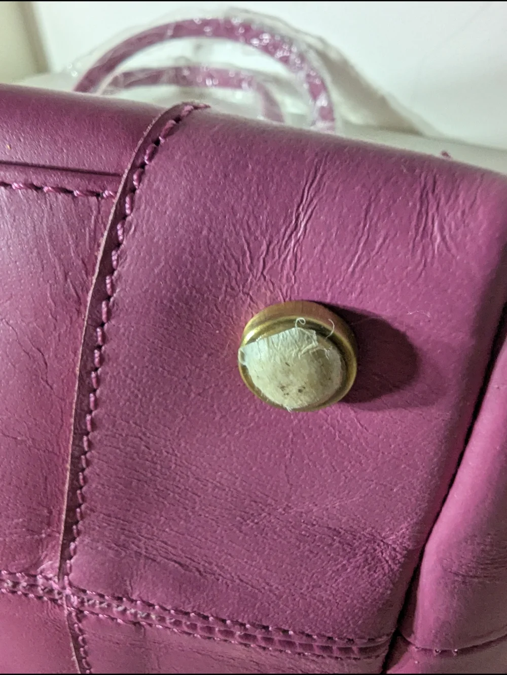 NWT Pink Genuine Leather Tote Bag Crossbody Purse Shoulder bag Removable Strap